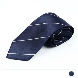 네이비 오브 화이트 넥타이/여성 검정 교복 실크 지퍼 반짝이넥타이 여자 큐빅 수동 정장 니트 여학생 사선