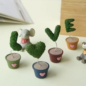 러브화분 미심플니어처 4종 장식품 인테리어 소품 홈데코