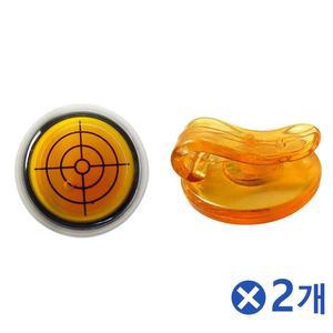 [ME1LO050_53DC]골프 볼마커 자석 그린경사확인 2개