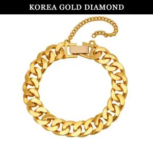 갤러리아 순금 팔찌 24K 남자 라운드 면 체인 금팔찌 37.5g