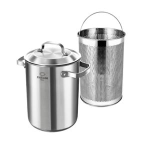 [기타]인덕션 가스렌지 스텐레스 까사니 멀티팟 4.3리터 어묵꼬치냄비 오뎅냄비