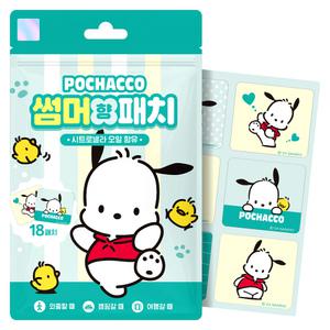 썸머패치 포차코 산리오 썸머 향 패치 시트로넬라 밴드 18매입