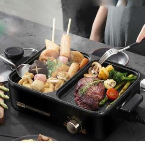 [RGM736QR]까사니 전기 그릴 고기 불판 전기 냄비 쿠커