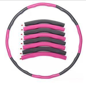 [RGM10Q09]복부 뱃살 지압 소프트폼 훌라후프 핑크그레이