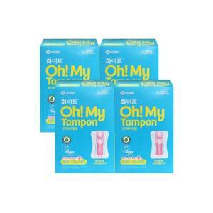 화이트 오마이 탐폰 슈퍼 12개입 4팩