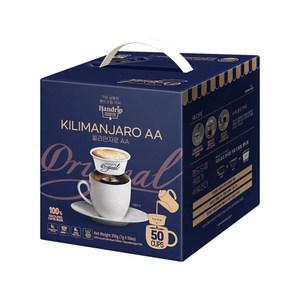 핸드립 킬리만자로 홈까페 사무실 AA 드립백 커피 7g 50개입 1개