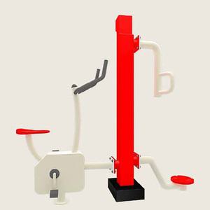 TK 자전거+허리돌리기 2인용 철재 복합형 VKSP-4943