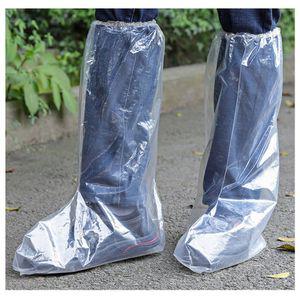 [모두쇼핑]비닐 롱 슈즈커버 10p 방수신발커버 롱타입슈즈커버 휴대용비닐장화 비닐레인부츠 위생슈즈커버