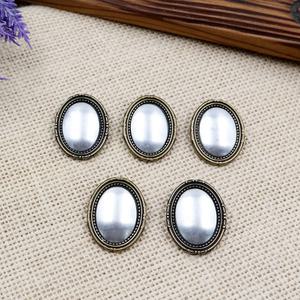 마미쏘잉/프랑스자수 타원형 미니 브로치5개 /앤틱