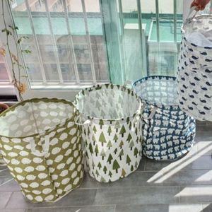 [오너클랜]장난감정리함 린넨토이박스 린넨 패브릭 바스켓 고래