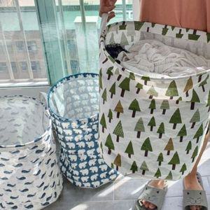 [오너클랜]바스켓 린넨 패브릭 린넨용품정리함 장난감정리함