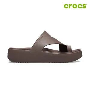 [크록스][크록스 정품] 겟어웨이 플랫폼 토우 루프 여성샌들 210834-0LF