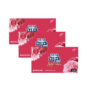 피죤 건조기시트 섬유유연제 플라워페스티벌 120매 스타일러 에어드레서