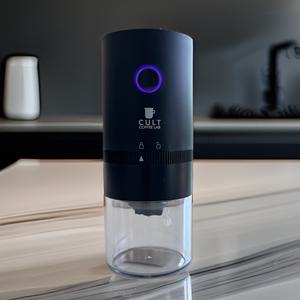 원두 전동 그라인더 무선 전동 휴대용 분쇄 세라믹 핸드밀 - 블랙