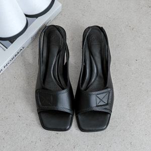 (무중력깔창) 타임리스 벨크로 스판 샌들(5cm)