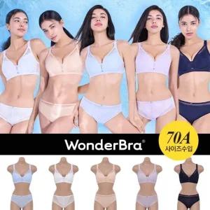 [원더브라]최신상 메가쿨링 와이어프리 브라팬티 5세트