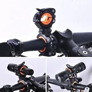 1+1 고정용 거치 자전거 브라켓 전조등 후레쉬 집게-WF5800B