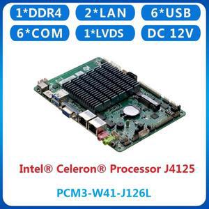SBC 인텔 셀러론 CPU 내장 산업용 컴퓨터 싱글 보드, 24 비트 LVDS HDMI VGA, 3.5 J4125