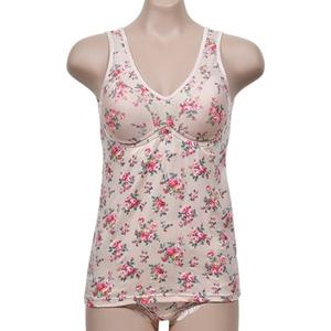 부드러운 플라워 패턴 B컵 몰드브라런닝 팬티세트 0058tw