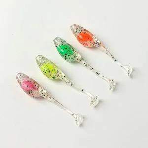 배스 스윔베이트 루어 올챙이 48p세트 소프트 야광-WEBF4D0