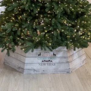 크리스마스 트리 하단 다리 스커트 커버 덮개 화이트 빈티지 84x25cm  180-250cm 용) 장식 소품 용품 데코