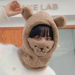 [라일리] Rly 토끼 방한모자 안감퍼 마스크겸용 겨울 마스크 털모자  20273731)