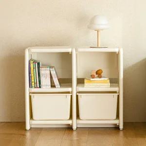 낮은 아기 유아 책장 거실 수납장 2단 800