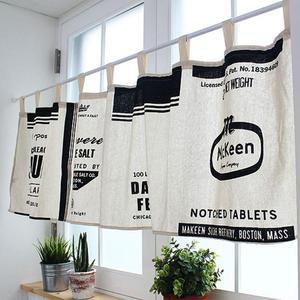 빈티지 캐주고급얼 바란스 반창문 커튼 주방미니커튼