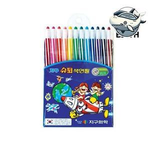 다채로운 색엣지감 지구 색연필 12색 샤프형
