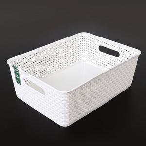 광신 라탄 바구니 4호 수납함 바스켓 플라스틱 소품 정리함 문구상자