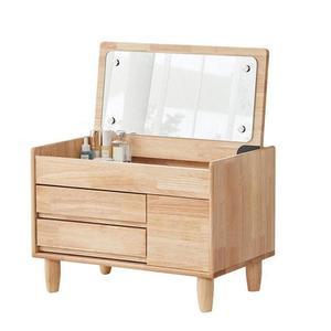 조립식 화장대 (네츄럴) 원목 좌식 좌식 일반 서랍 거울 유럽풍 화장대
