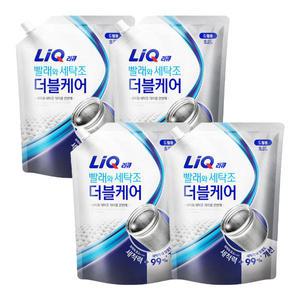 리큐 세탁조 더블케어 드럼 리필 2.1L, 4개