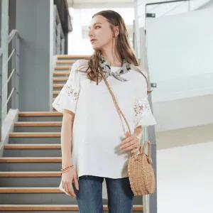 [마르조][로질리] 여성리에쥬에스닉블라우스_White_REMFBLP0381
