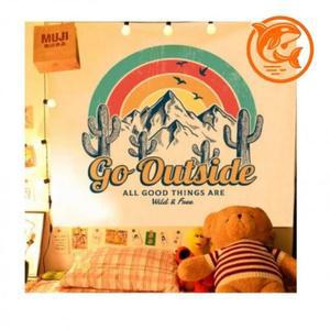 가리개 실내 커튼 분위기 패턴 패브릭 무지개 (3sR15)