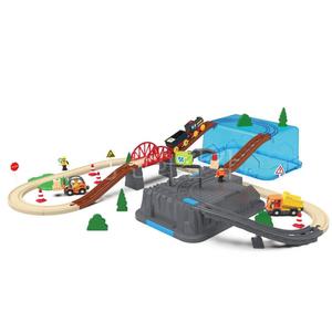 전동 기차 레일 블록 장난감 세트 트랙 기찻길 미니카 트럭 건설 공사 완구 놀이감