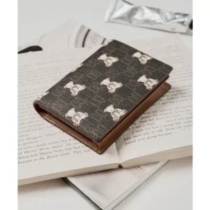 [갤러리아] DCWA5F793 닥스 브라운 패턴 소가죽 카드지갑