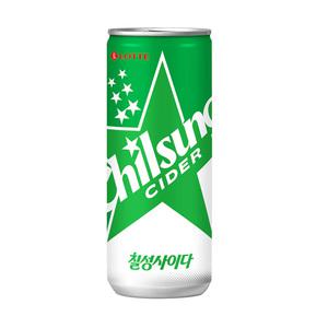 롯데 칠성 사이다 탄산음료 칠성사이다 250ml (1캔)