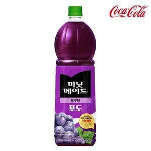 코카콜라 미닛메이드 포도 1.5L (40)/ PET 주스 과일 음료