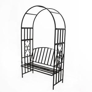 철제 벤치 데코 식물정원 장미 의자 정원 아치 넝쿨