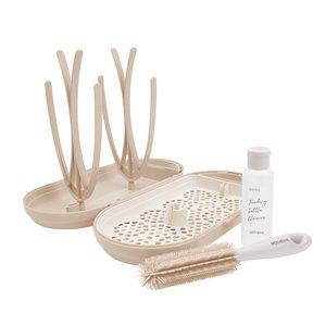 [마더케이] 휴대용 젖병 건조대 세트_크림