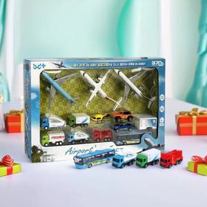 반디 공항 13종세트 에어포트 비행기 공항버스 여객기 자동차 모형 미니어처 장난감 어린이