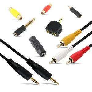AUX 스테레오 RCA 2RCA 3RCA 케이블 젠더 영상 음성 옥스 오디오 비디오 컴포지트 3.5 5.5