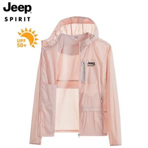 JEEP 여름 재킷 바람막이 여성용 경량 후드 자외선 차단 의류