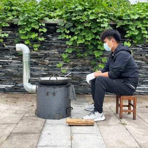 주택 무쇠 화덕 드럼통 장작 옛날 가마솥 시골 직경 화로대