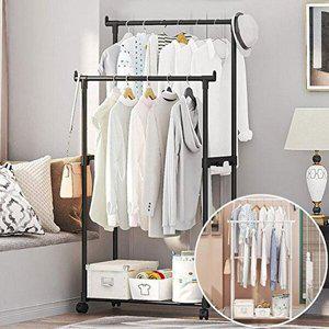 [셀러허브 1][HYF999K9_56]철제행거 옷걸이 철제 헹거 옷장 선반 2단