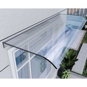 창문캐노피 전원주택 현관 어닝 막이 창틀 2개 60CMX벽면 렉산캐노피 브라운 빗물 단독