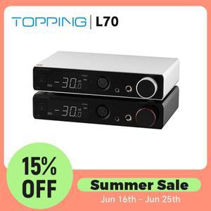 TOPPING L70 풀 밸런스 NFCA 헤드폰 앰프 4Pin XLR/4.4 밸런스드/6.35mm SE 출력 앰프(리모컨 포함)