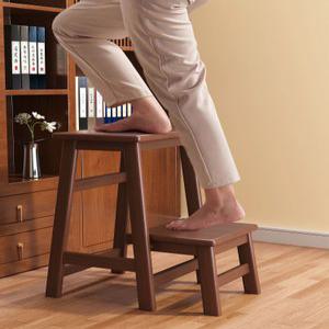 우드 스텝스툴 접이식 사다리 단단한 스툴 가정용
