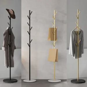 키밍 스탠드 철제 옷걸이 인테리어 소품 행거/1단/이동식/원목/일자/튼튼한/철재/스텐드/우드/원판형/이동