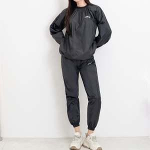 GQQ T78T88 여자다이어트땀복상의하의세 긴팔세트 라운드 여성의류 긴팔잠옷세트 헬스